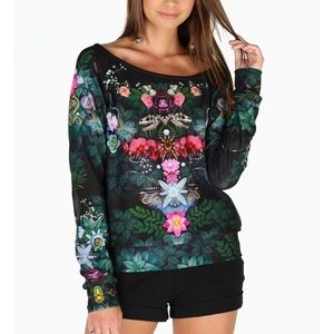 Blackmilk Biologica off the shoulder sweater